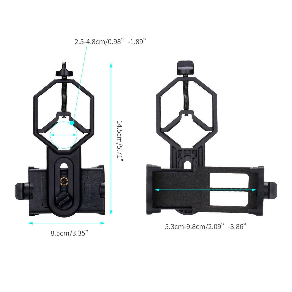 Universal Telescope Cell Phone Mount Adapter for Monocular Spotting Scope NEW 2