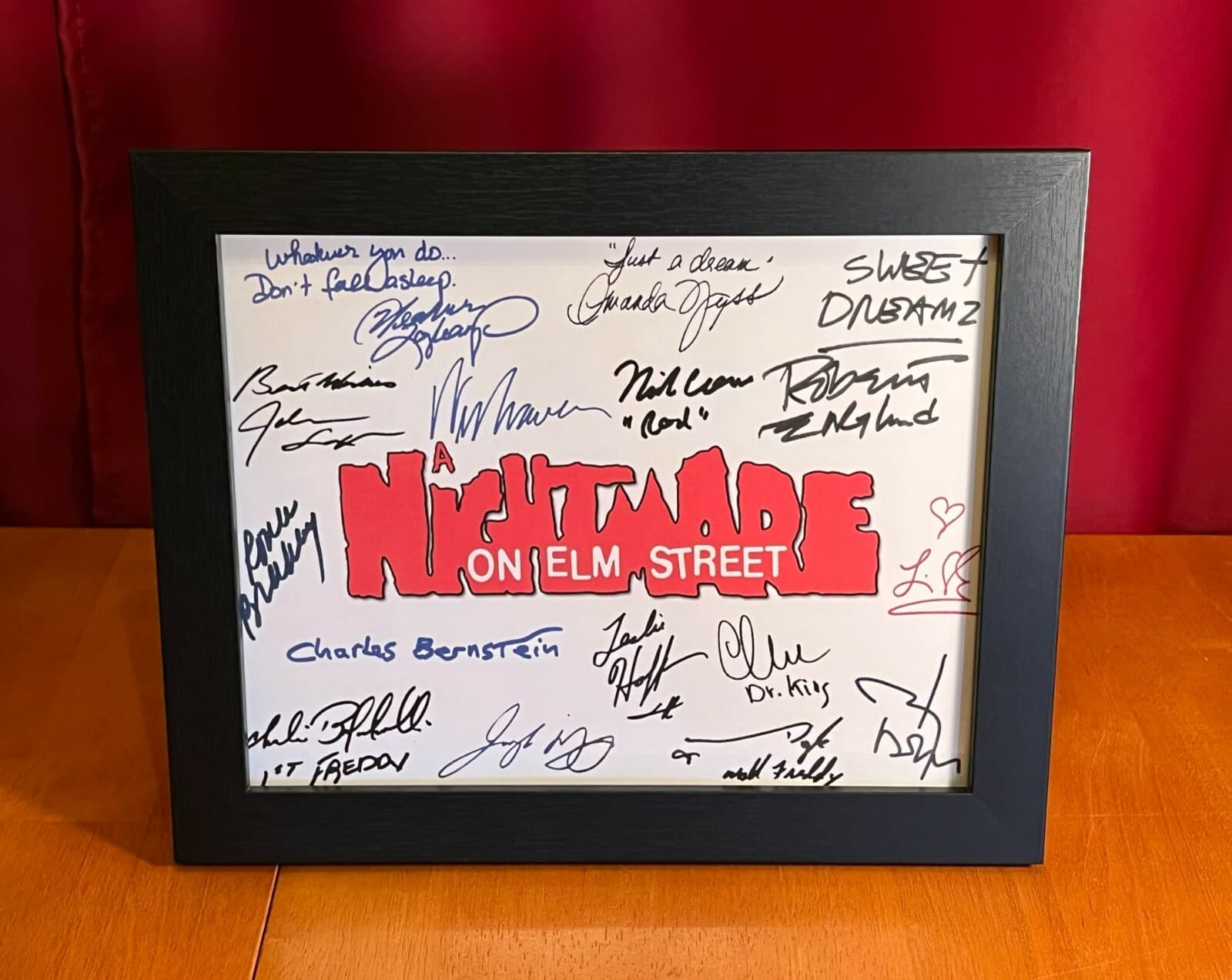 A Nightmare On Elm Street Title Card- Cast-Signed- 8.5x11- Autograph Reprints 3