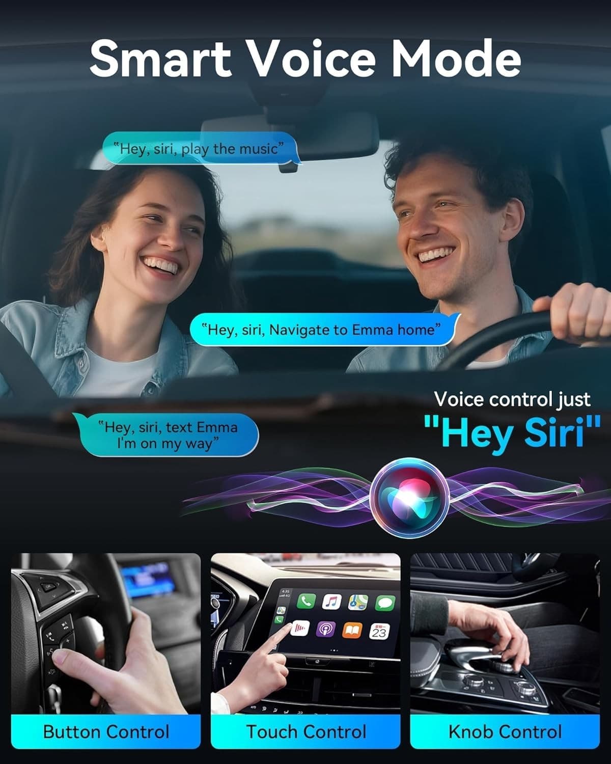 Wireless Carplay Adapter for iPhone, Ultra-Mini USB Design iOS 10+ & Cars 2016+ 4