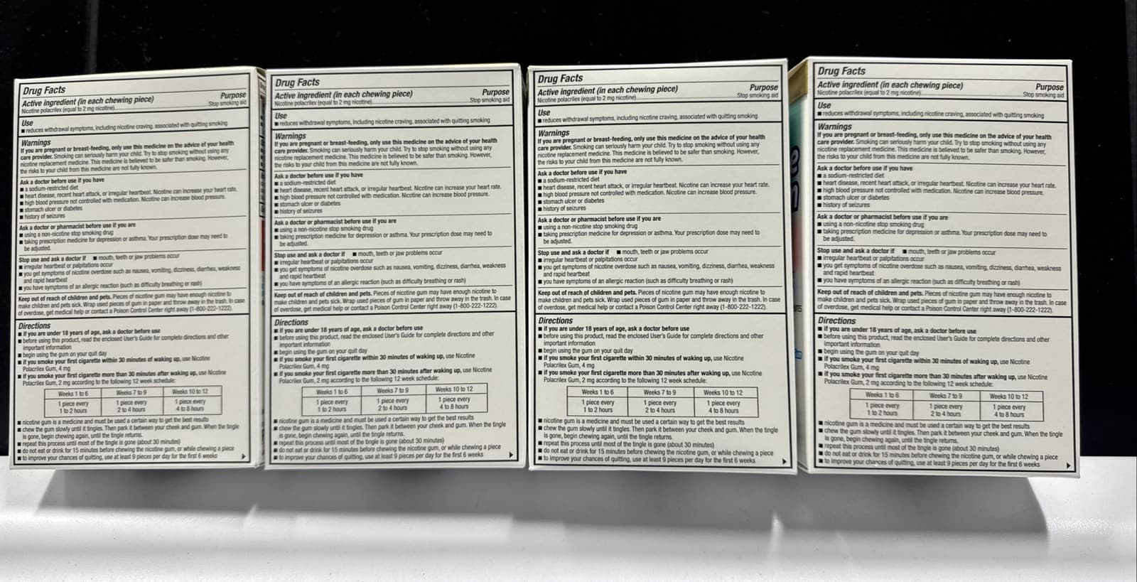 4x GoodSense Nicotine Gum•2 mg•110 pcs/ea.•Artic Mint *Exp.04/25 Like Nicorette! 6