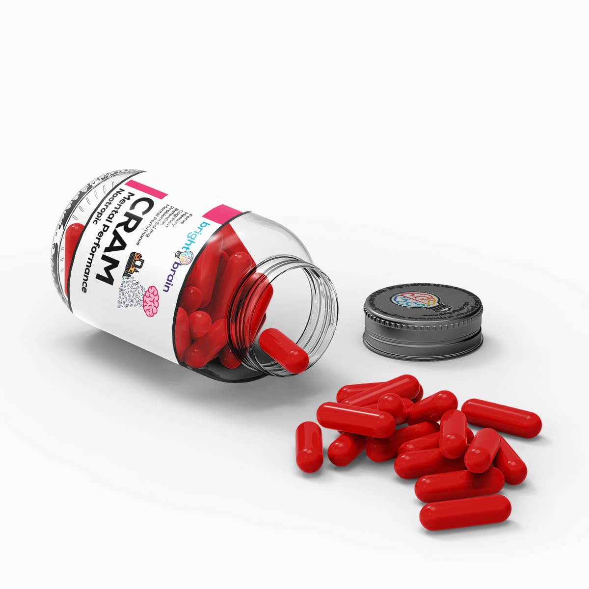 Bright Brain Cram | Award Winning Nootropic Supplement For Cramming, studying + 4