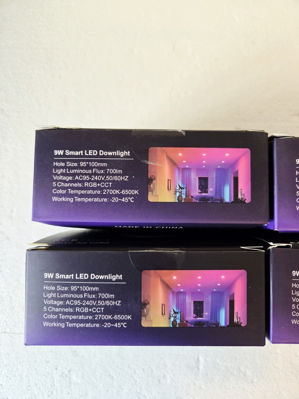  Smart LED Recessed Ceiling Light Fixture 4 inch, WiFi Bluetooth 9W 4 IN 4 Pack 3