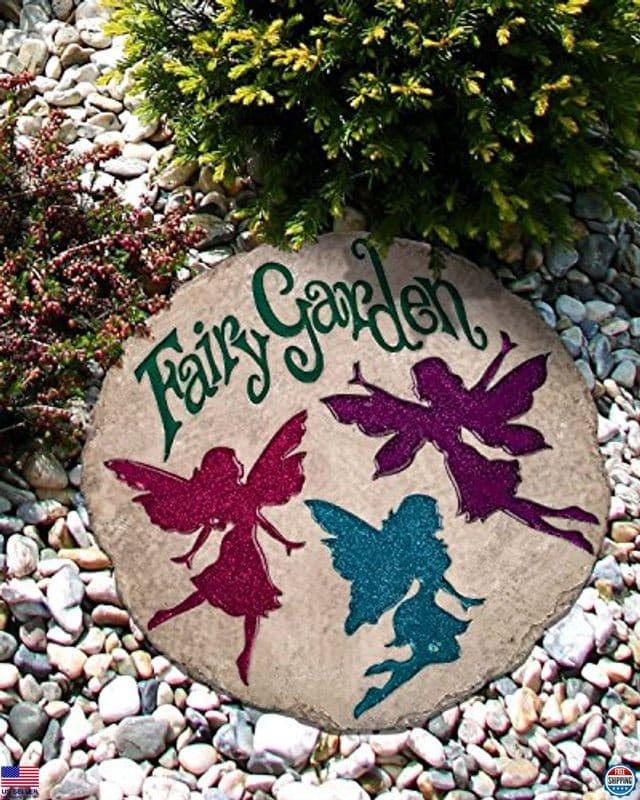 Spoontiques I Love You Garden Stepping Stone - Charming Outdoor Decorative Stone 3