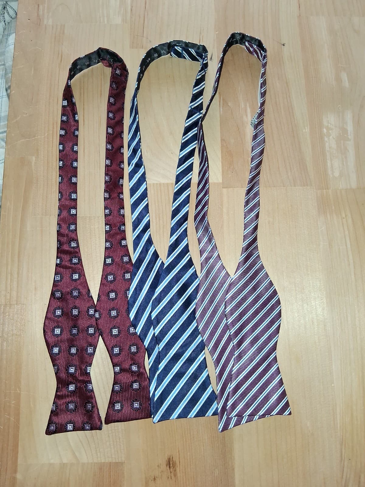 BowTie Lot 3x Men’s Retro Hilfiger Campia Moda striped repp ivy prep geometric