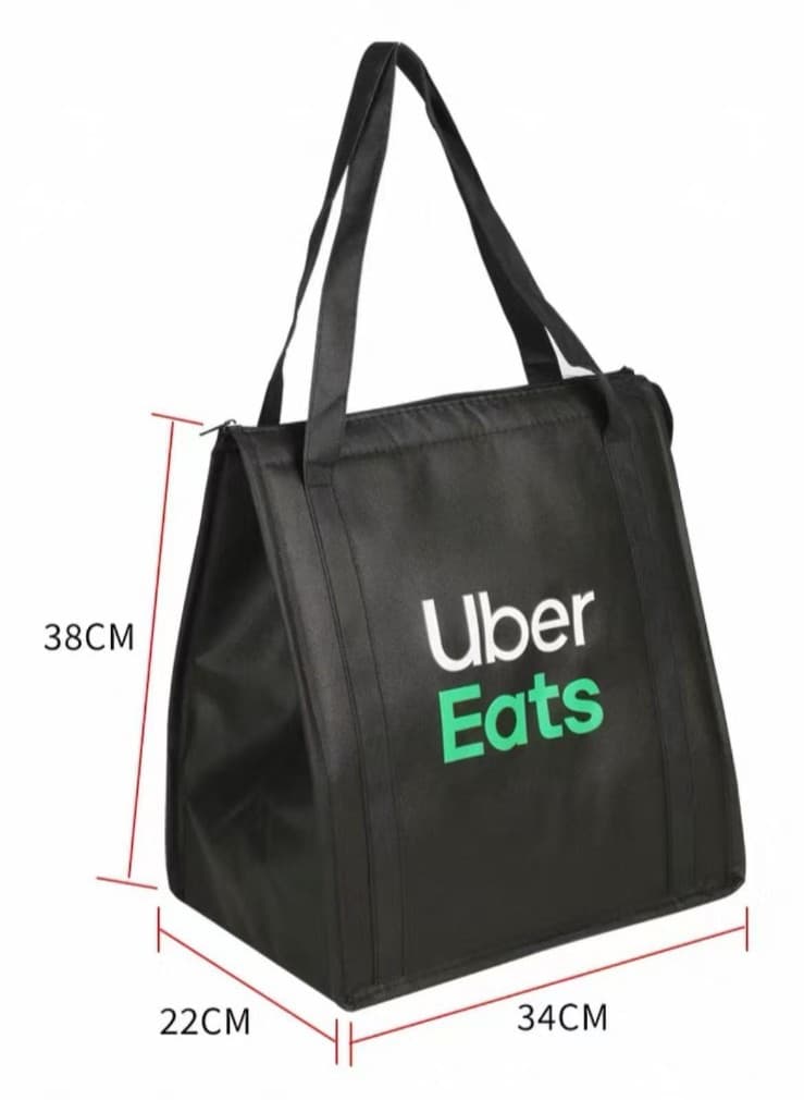 Insulated Uber Eats Delivery Bag – 34x22x38cm | Thermal Food Carrier with Handle 2