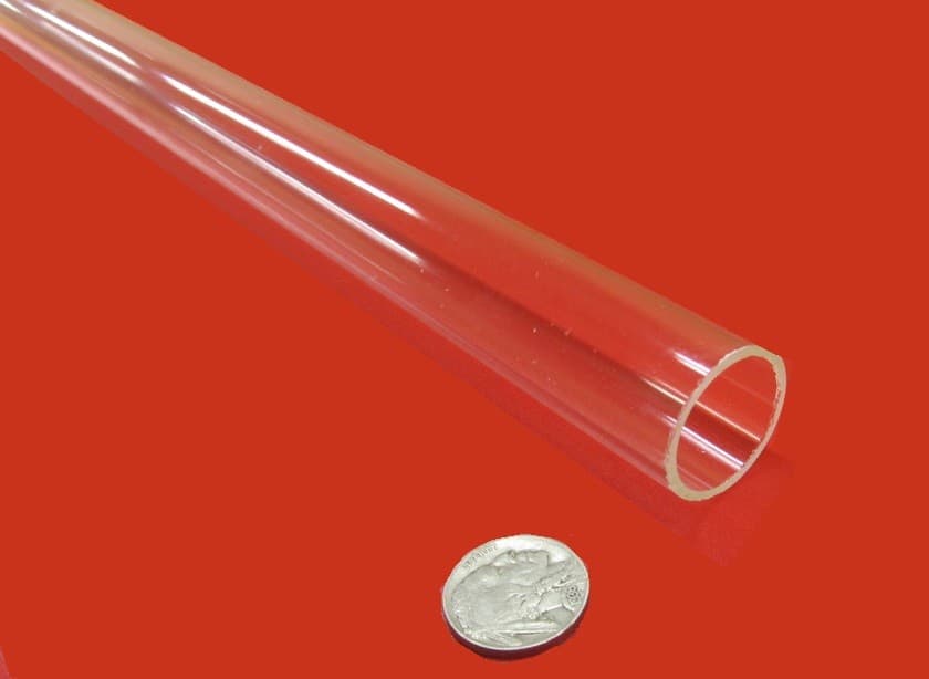 Acrylic Tube Clear Extruded  1.00" OD x .875" ID x .062" Wall x 72 Long, 2 Units 3