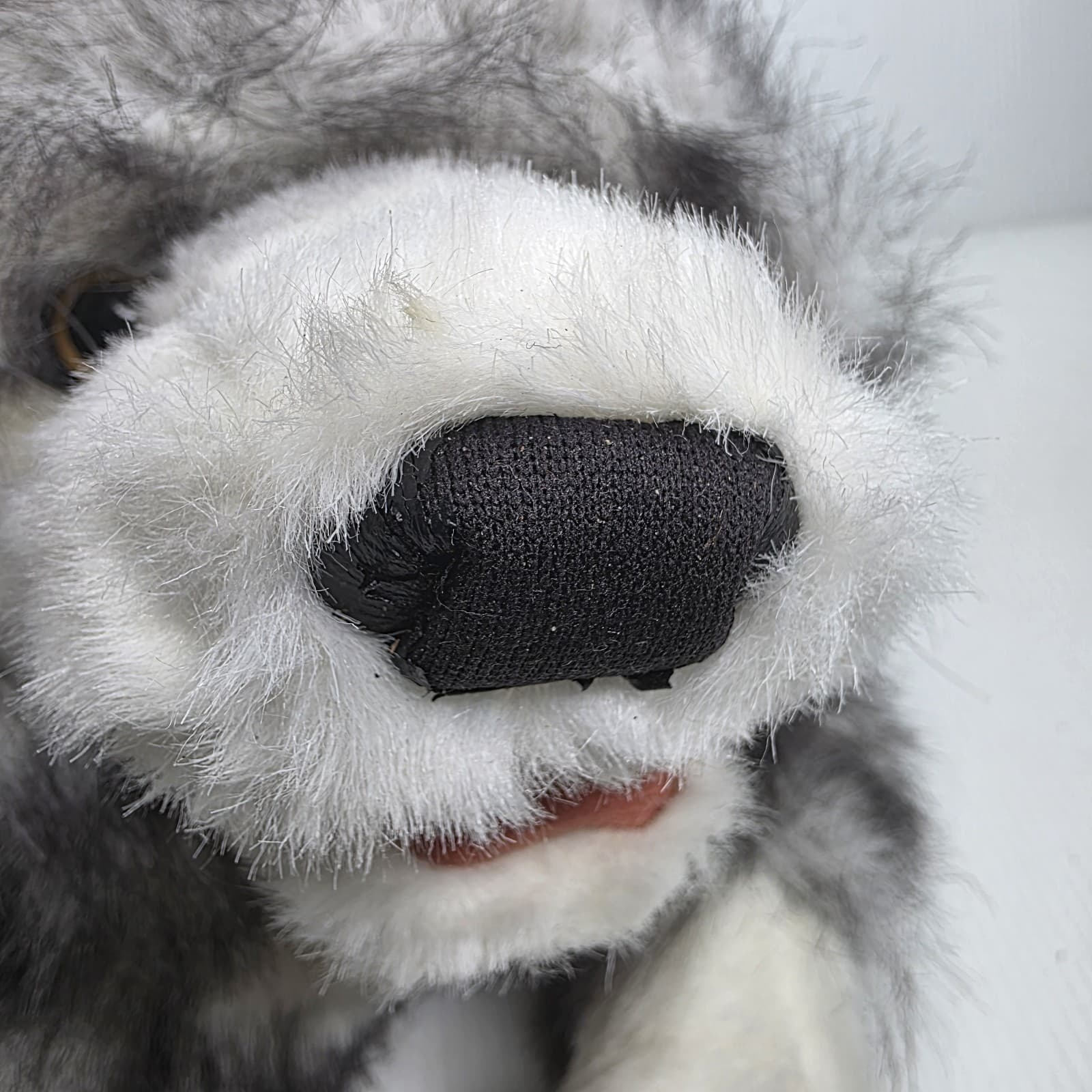 Folktails Folkmanis Furry Folk Puppet Timber Wolf Realistic Plush Husky Dog 15" 2