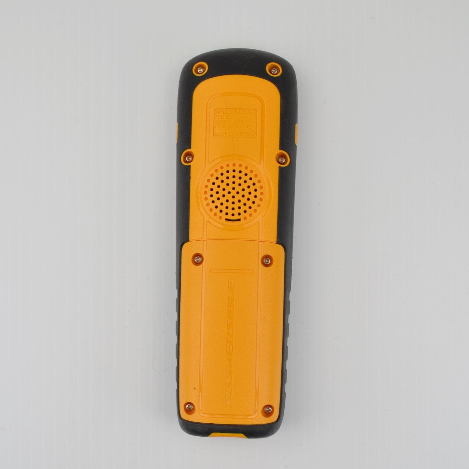 Uniden DWX337 Submersible Handset - Yellow - Untested Parts ONLY - NO Battery 2