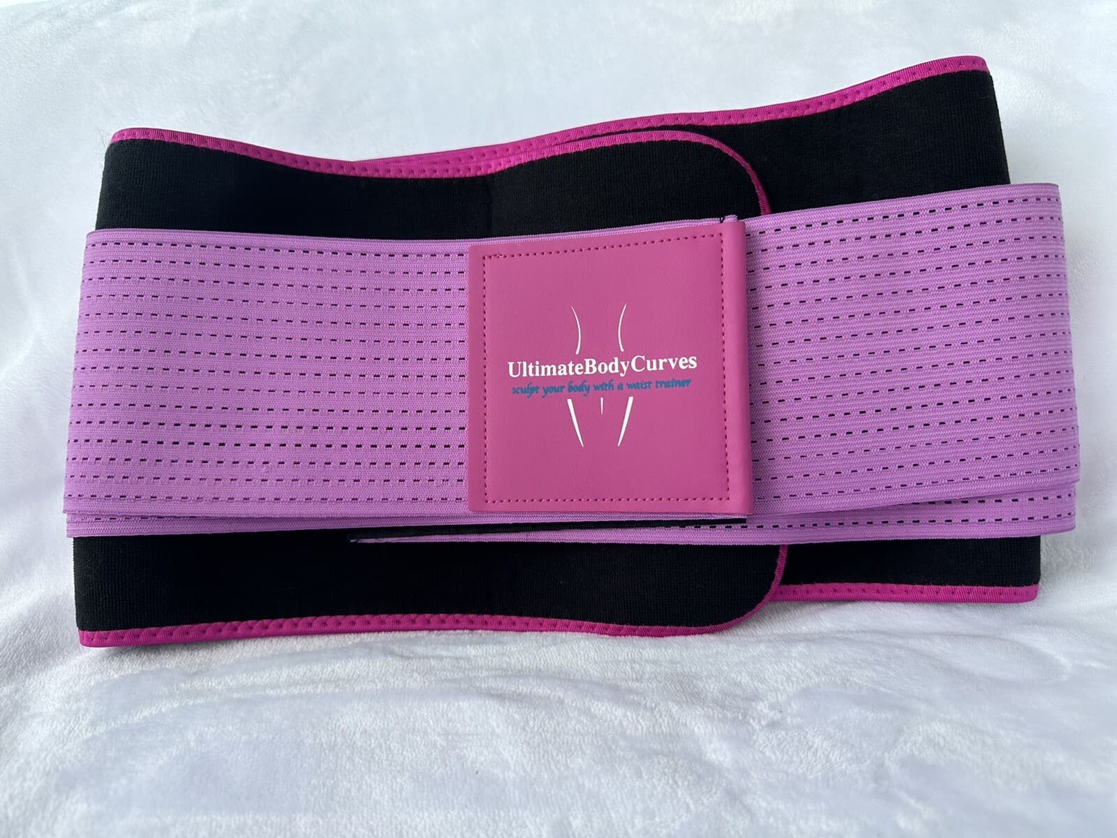 UBC-Sweat Sweet Waist Belt Trimmer Belt-Large/Pink adjustable waist Trainer 2