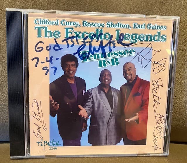 Excello Legends - AUTOGRAPHS by Clifford Curry, Roscoe Shelton, Earl Gaines  CD 2