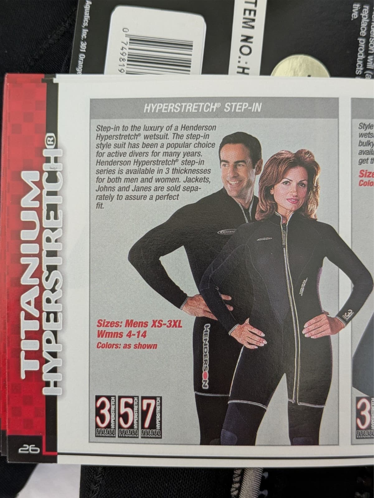 NWT Henderson Women's Titanium Hyperstretch 7mm Step In 2 Piece Wetsuit Size 10 4