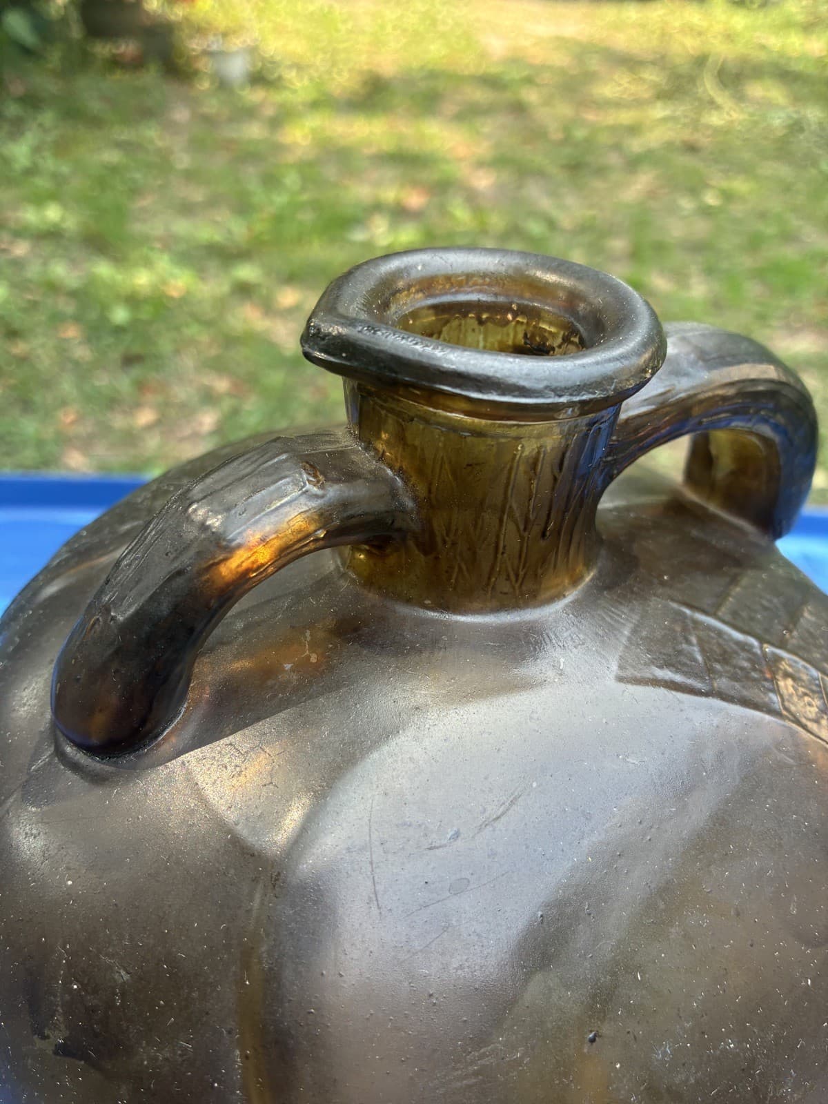 Vintage White House Apple Cider  Vinegar Glass One Gallon Bottle 4