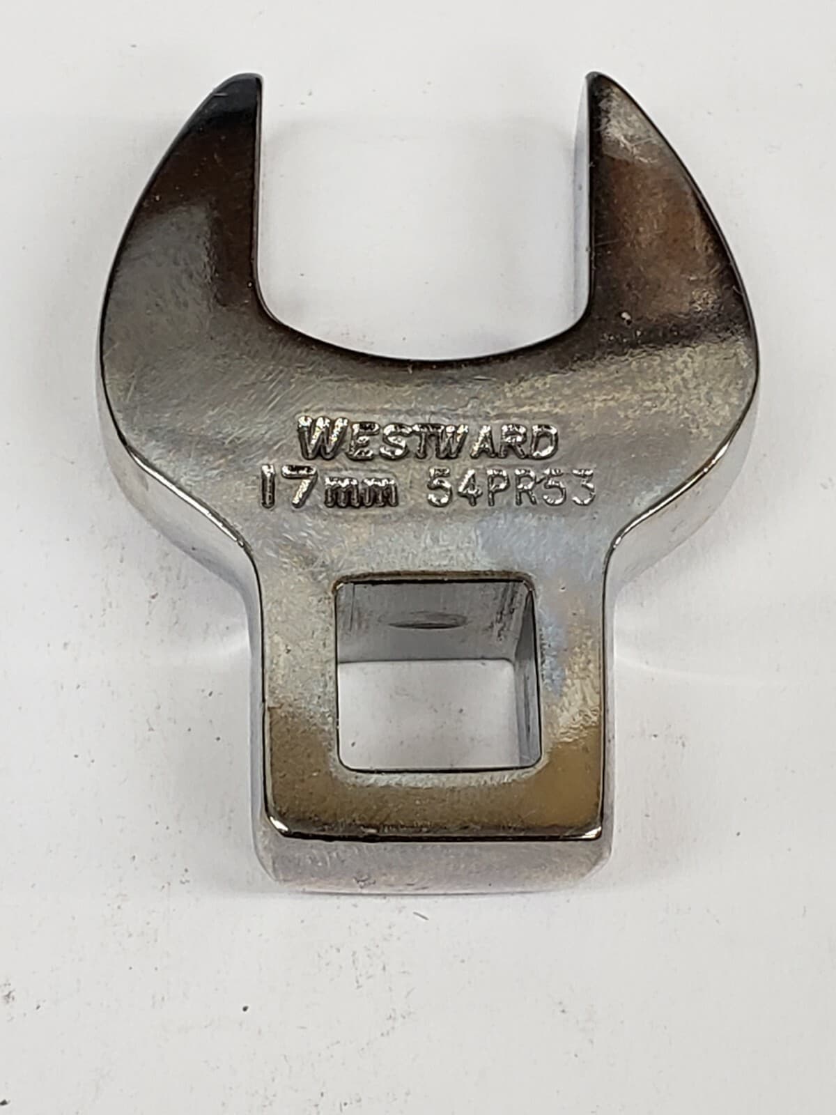 Westward 54PR53 Crowfoot Wrench, 3/8" Dr 17mm 2