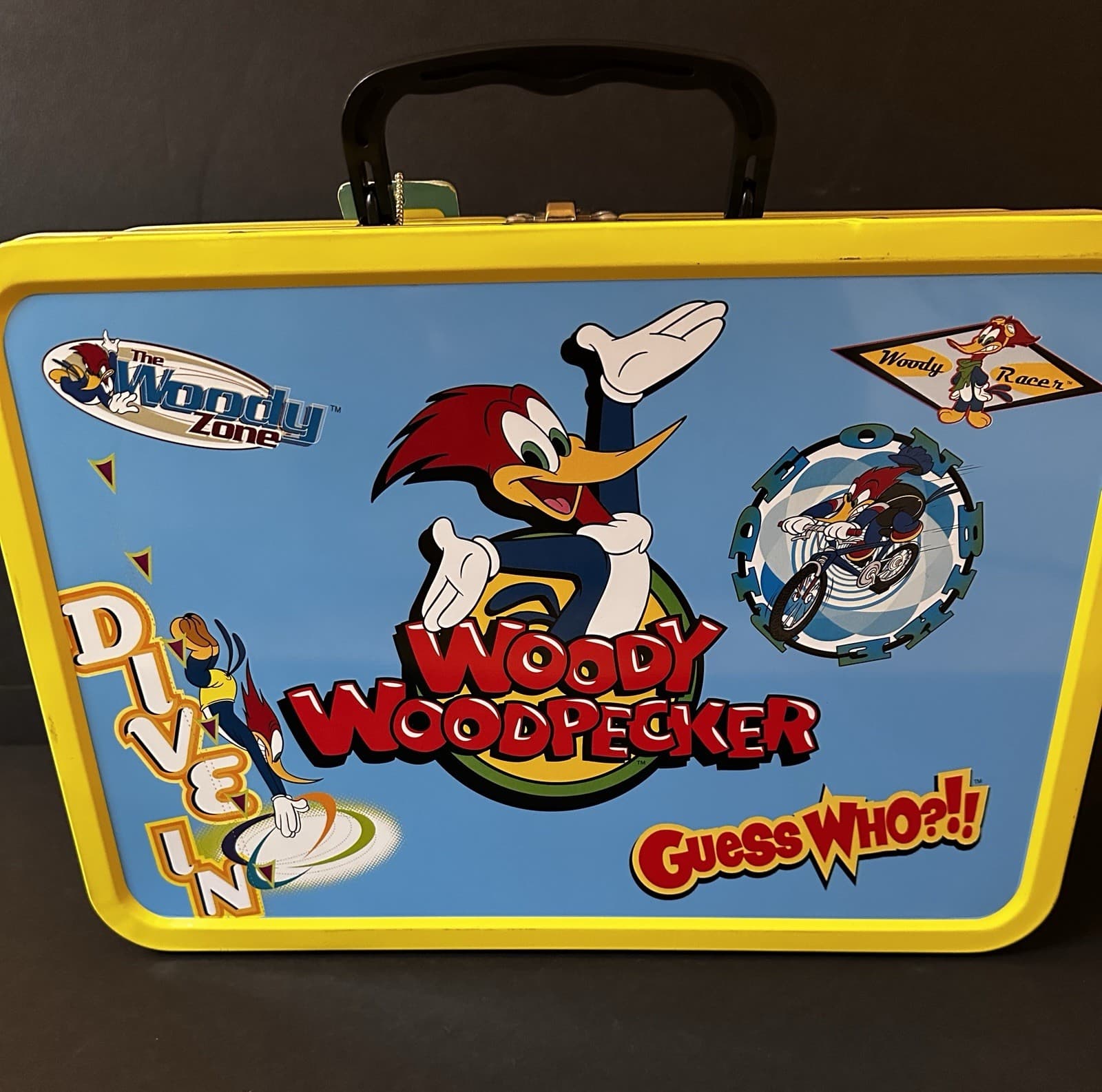 Vintage 1999 Woody Woodpecker  Cartoon Metal Tin Lunchbox 5