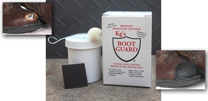 KG'S BOOT GUARD Leather Vinyl Brush-ON Toe Shoe Protector 2oz - BROWN 4