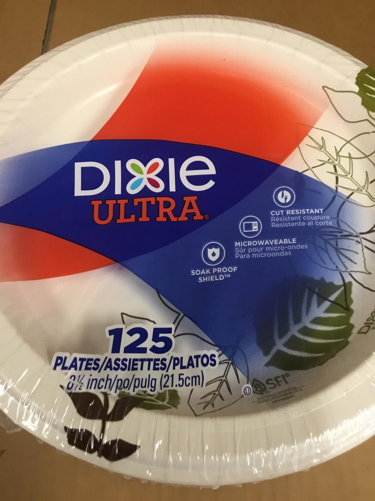Dixie Ultra SXP9PATH Paper Plates 8-1/2" Soak Proof Shield Heavyweight 500/Box 6