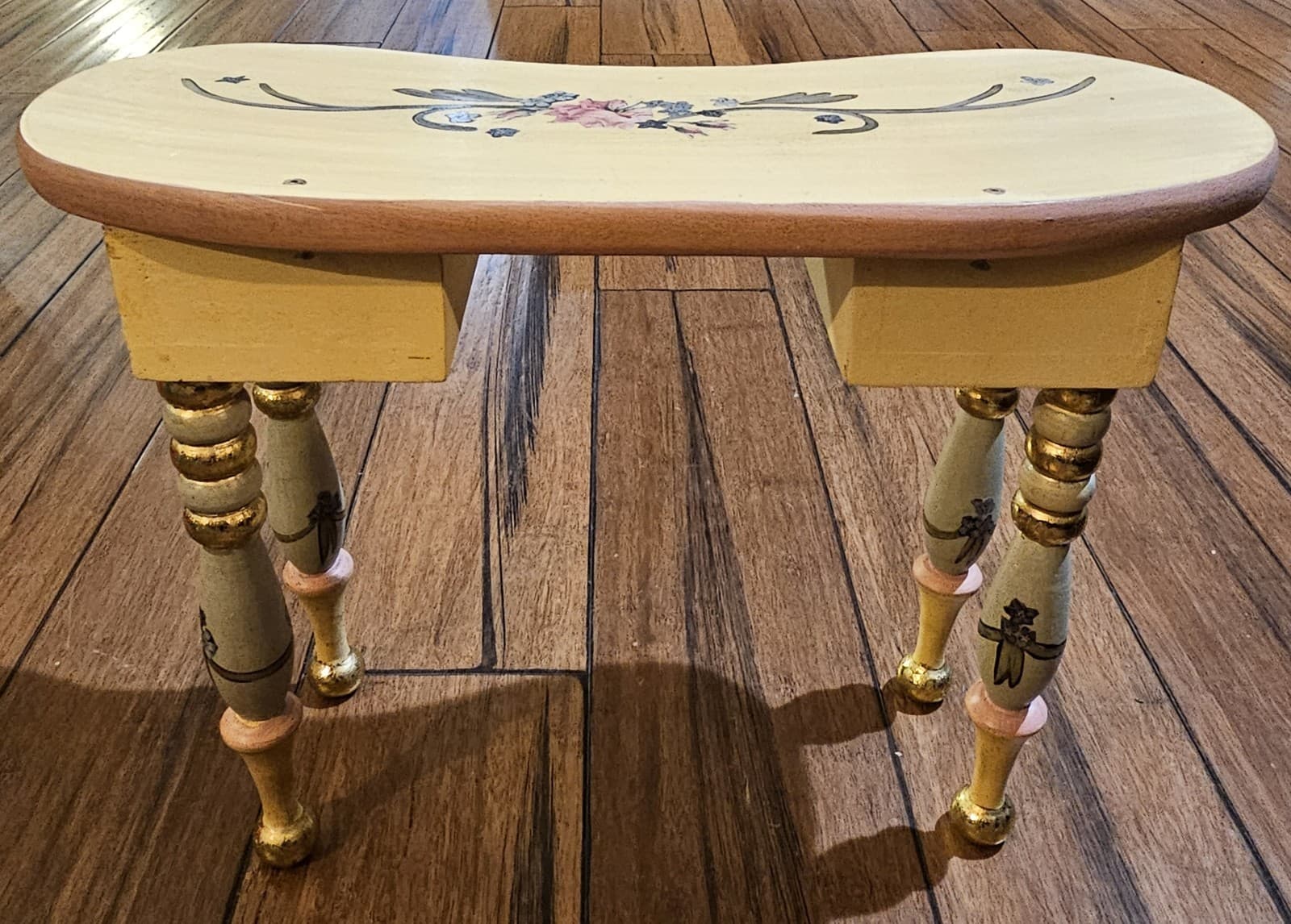 Vintage Rare Katherines Collections Doll Vanity Stool Mirror Desk Handmade New 5