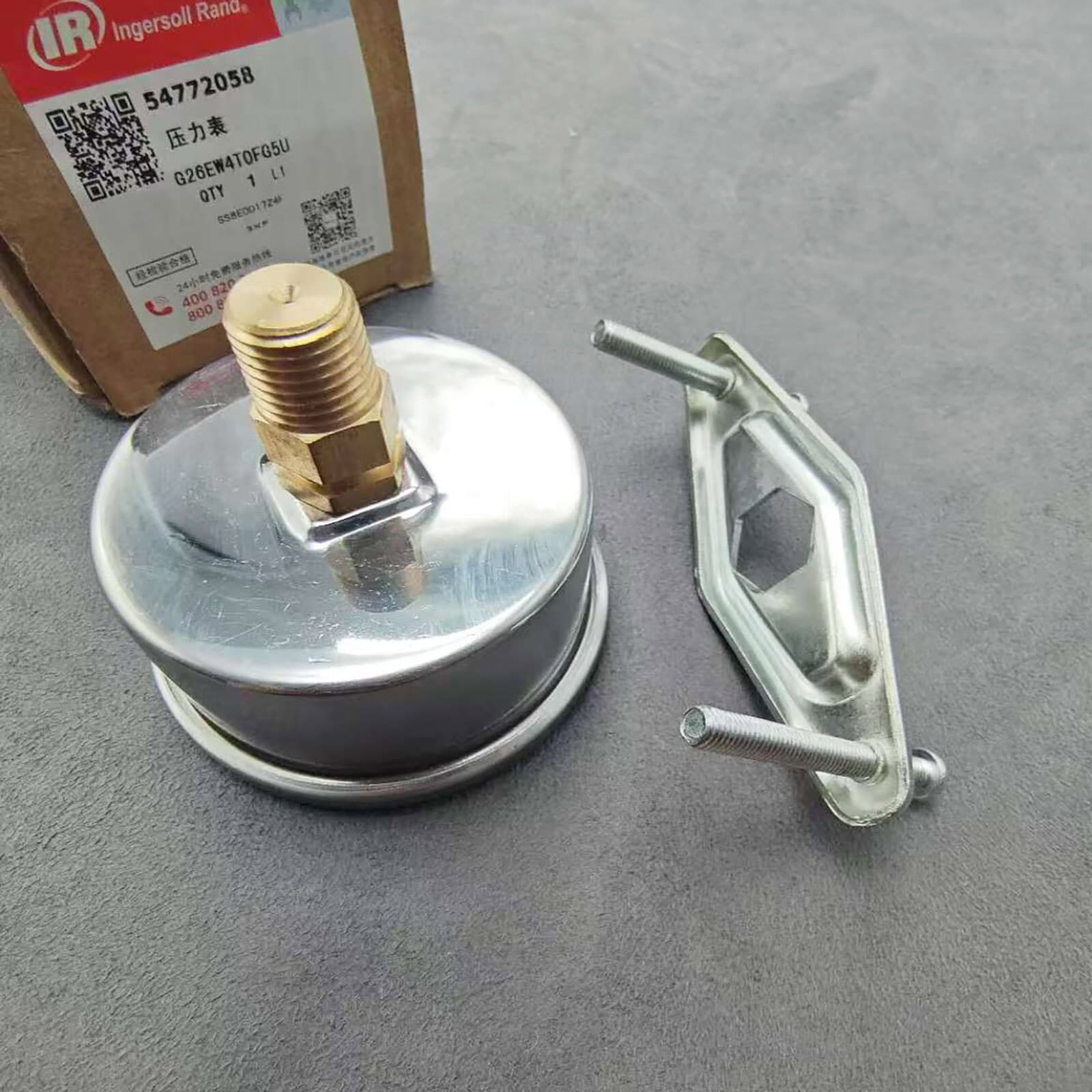 New Pressure Gauge Panel Mount IR 54772058 for INGERSOLL RAND Air Compressor 4