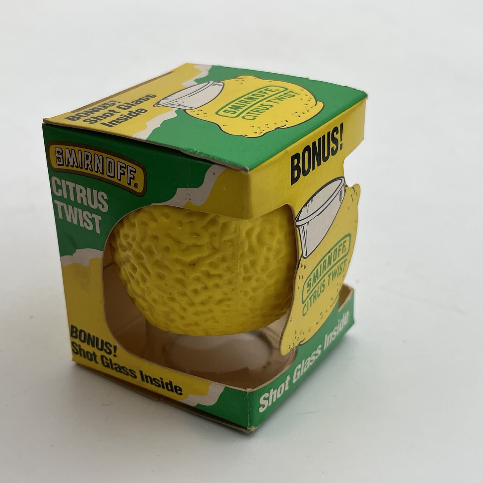 VTG New NOS Smirnoff Citrus Twist Vodka Promo Advertising Give Away Shot Glass 2