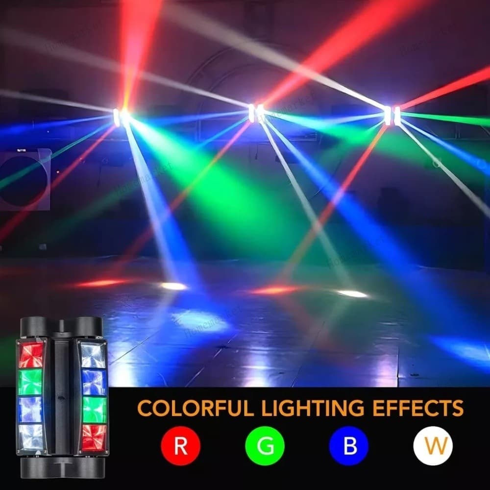 8 LED Spider Moving Head LED Stage Lighting Beam DJ Light DMX Disco Party Show 2