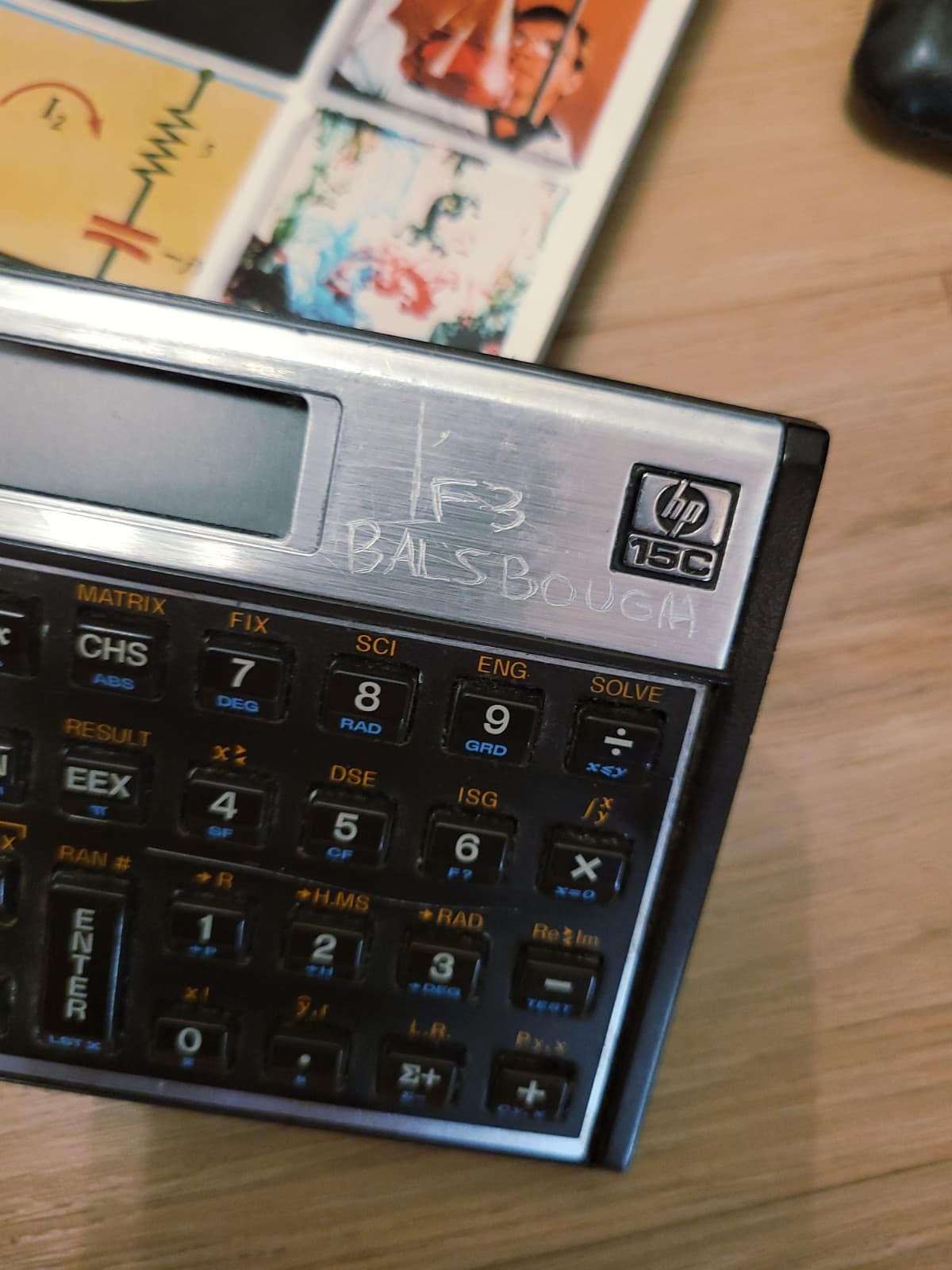 VTG Hewlett-Packard HP 15C Scientific Calculator W/Case & Manual TESTED 5