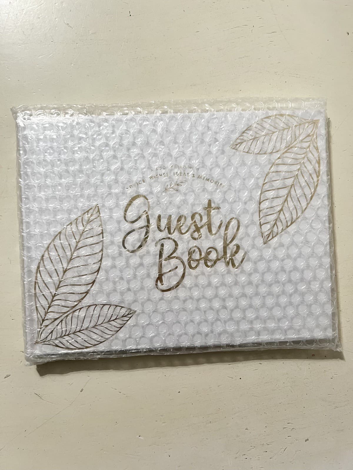 Lacunas Store Gold Leaf Guest Book Brand New! 6