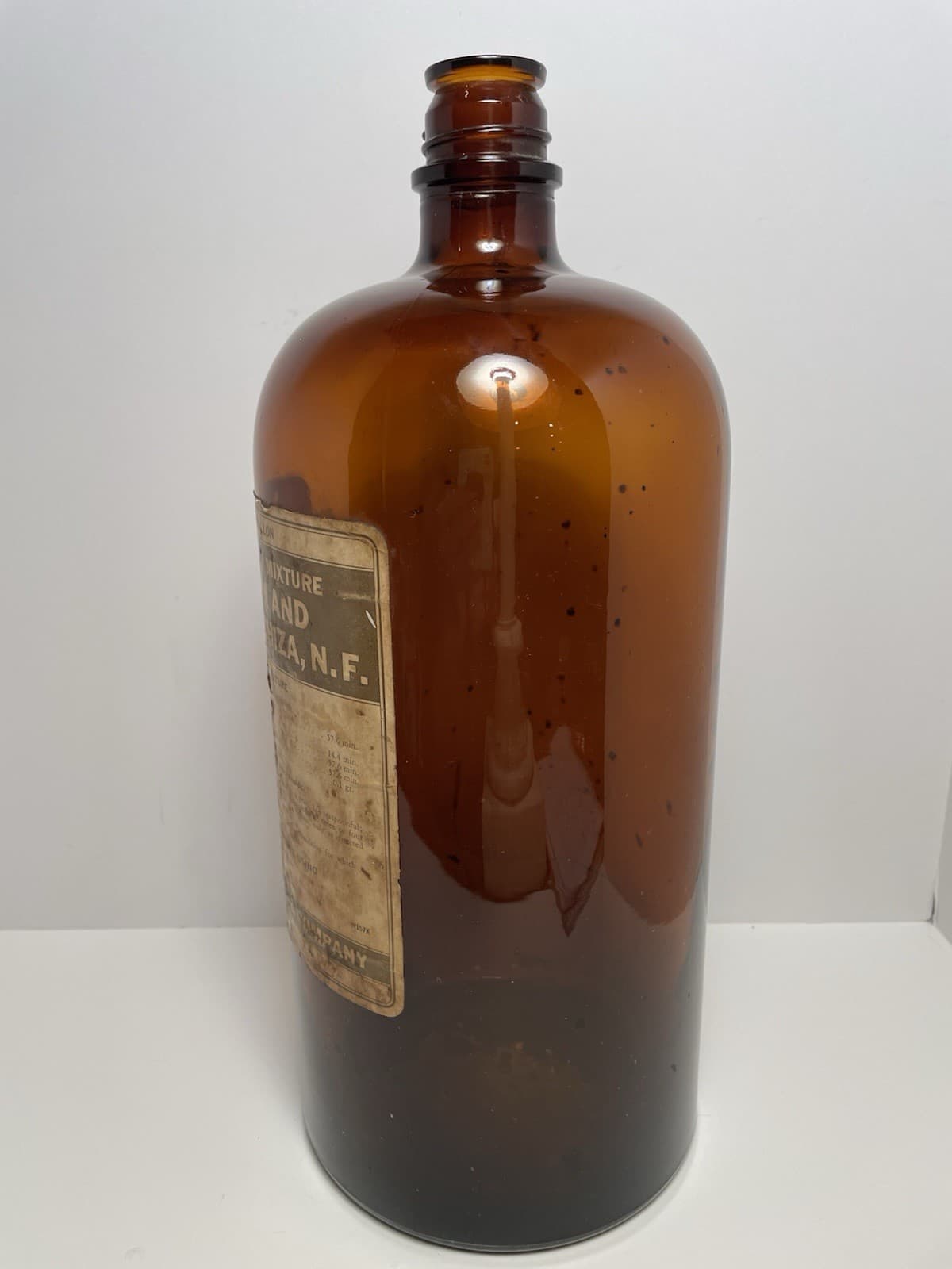 Vintage OPIUM and GLYCYRRHIZA, N. F. Medicine Bottle EMPTY 5