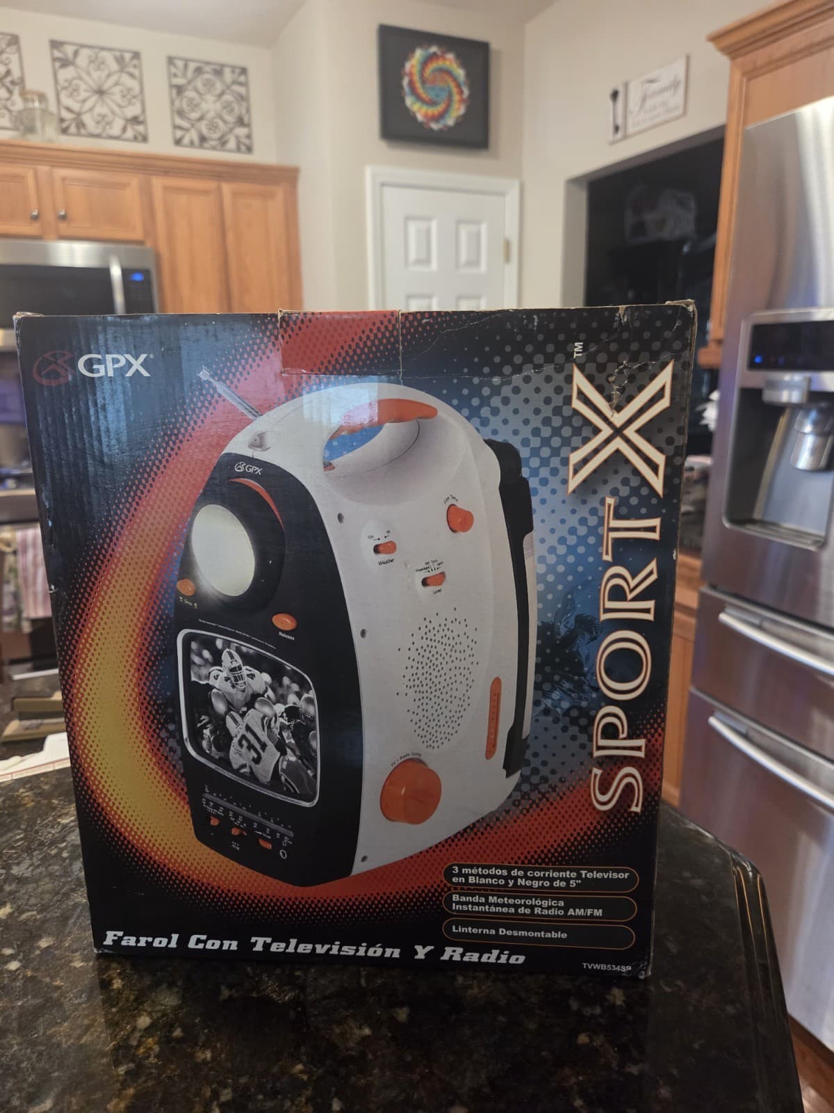 GPX SPORT X TV Lantern Radio Camping Outdoor NFL NBA Flash Light Weather 3wy PWR 3