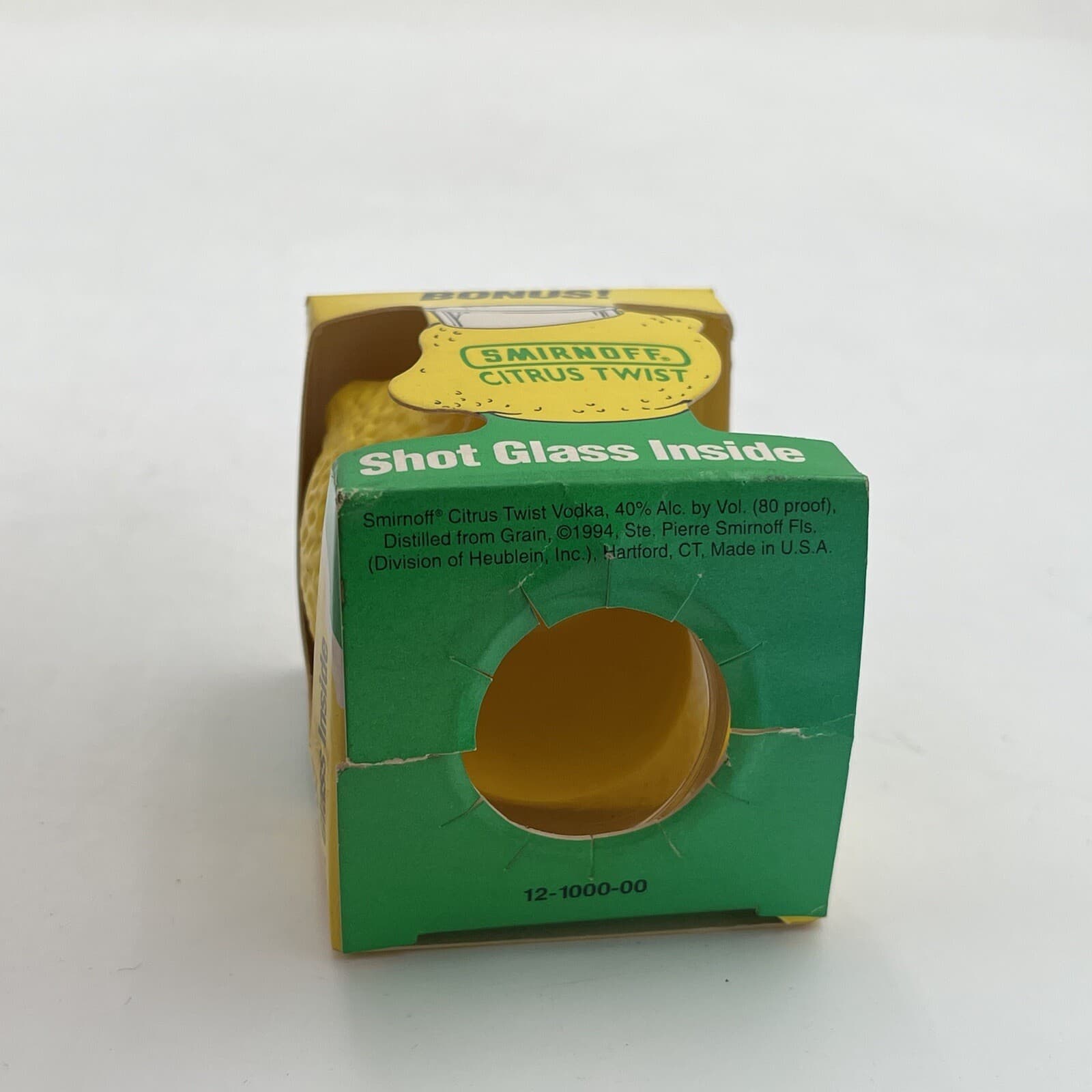 VTG New NOS Smirnoff Citrus Twist Vodka Promo Advertising Give Away Shot Glass 5