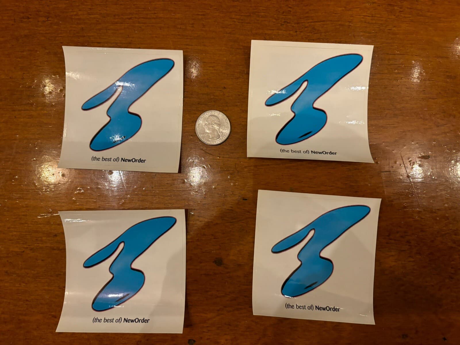 New Order Sticker 2001 Original Promo 3x3 ( Lot of4)+Free flag sticker