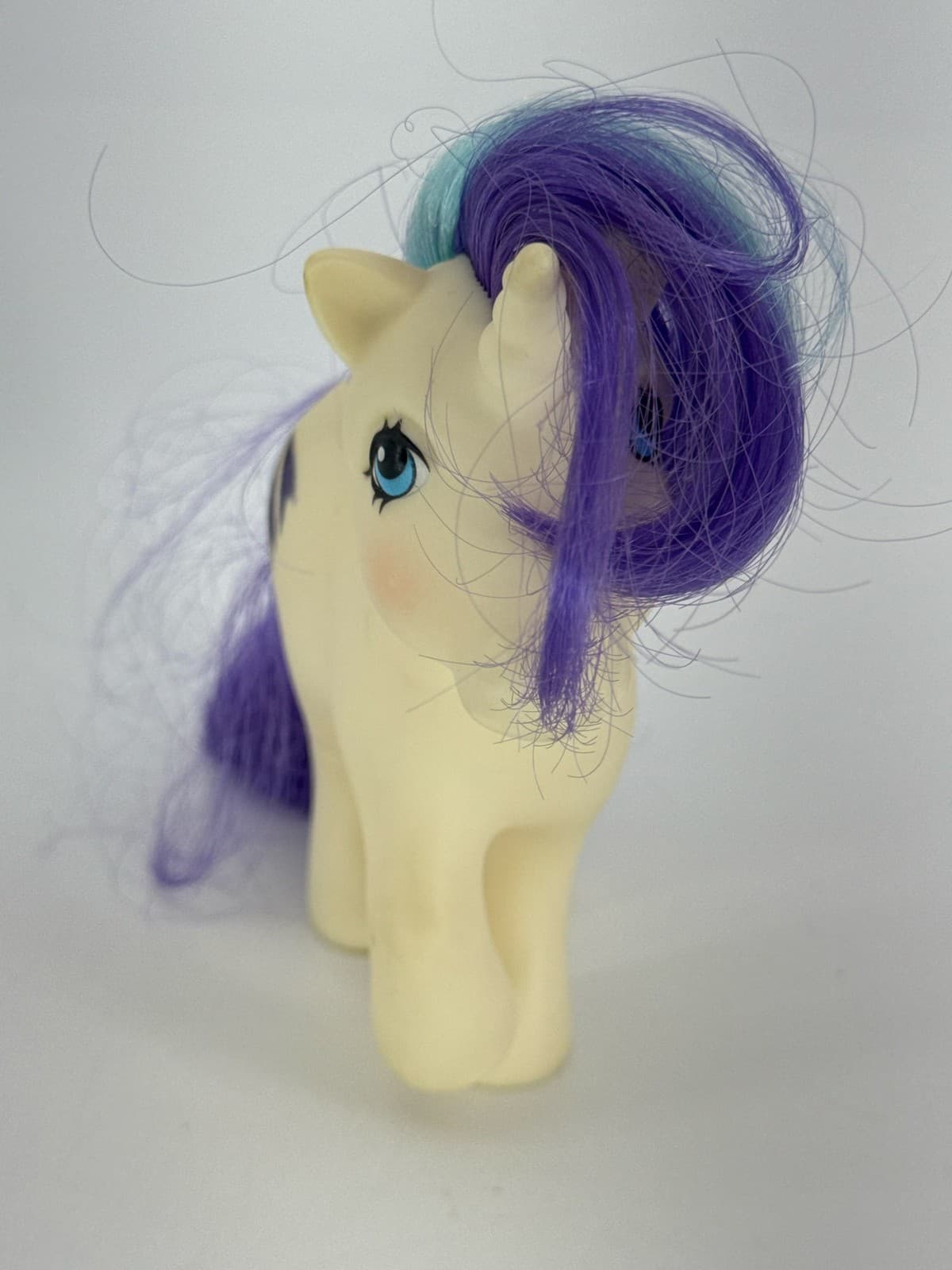 MLP G1 Glory Unicorn 1983 Hasbro Purple Blue Hair 2