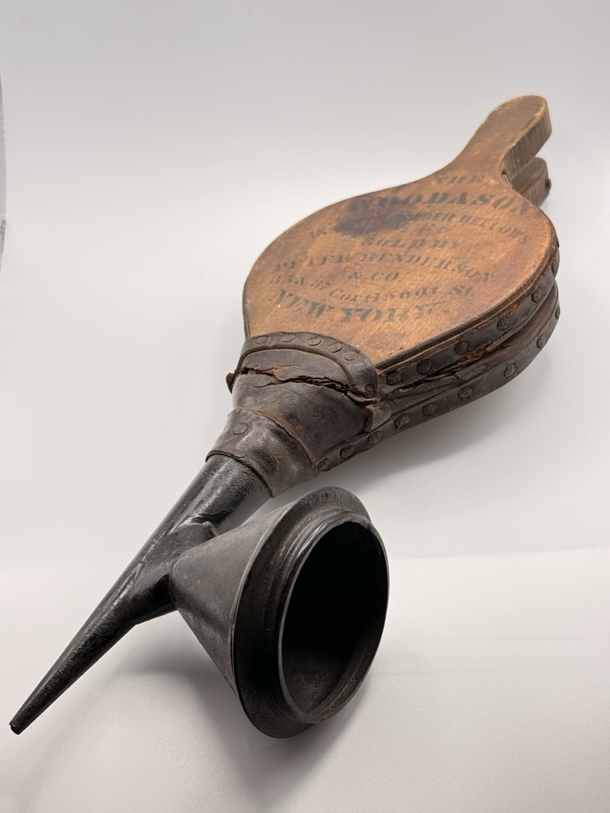 Antique Woodason Insect Powder Bellows Peter Henderson Co NY 19thC Garden Tool