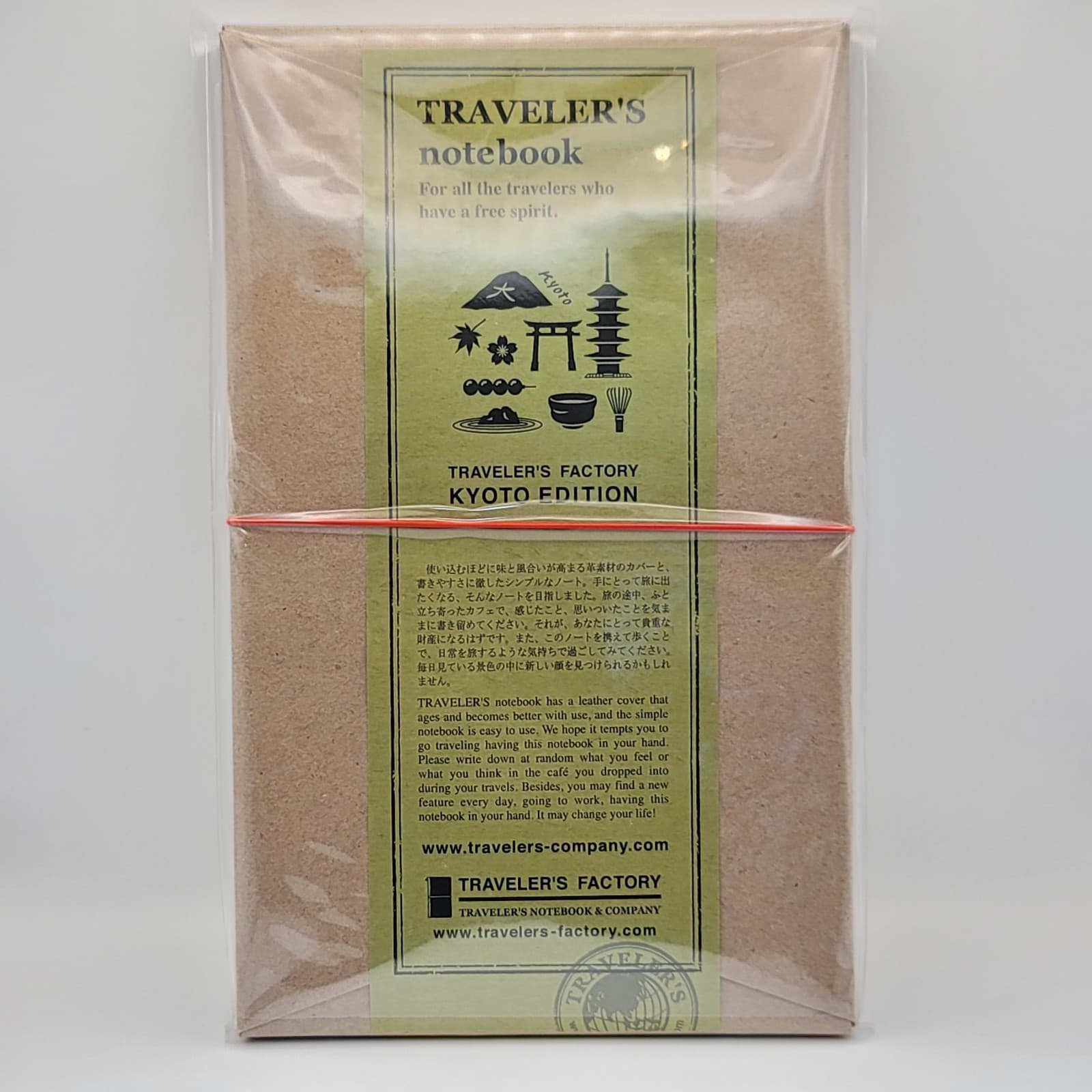 Traveler’s Company Notebook Kyoto Edition Blue Leather Cover Japan Limited