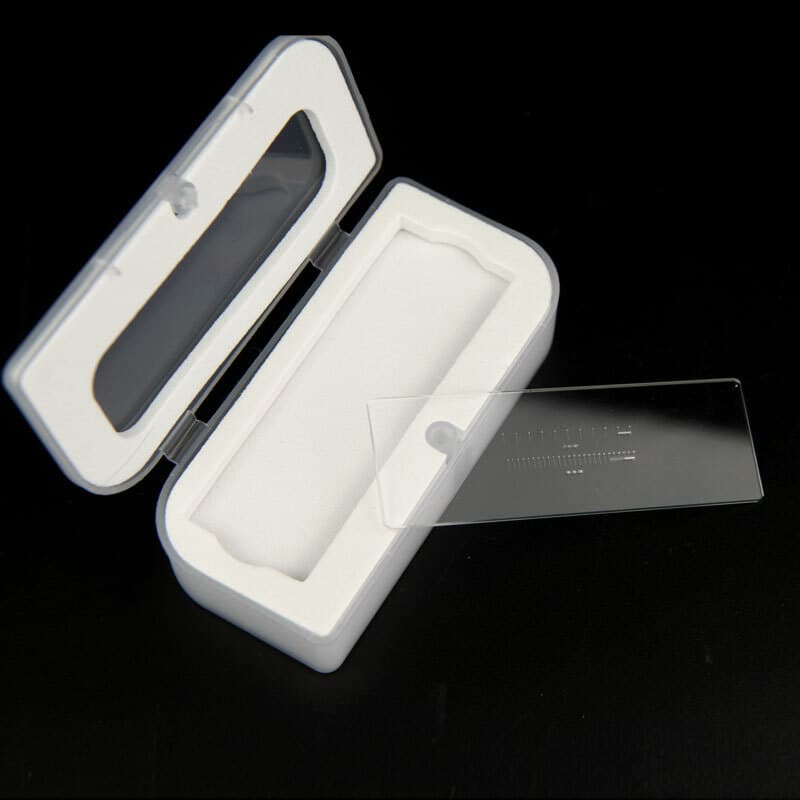 Multifunctional Micrometer Graticule Calibration Slide Microscope Reticle Ruler 2