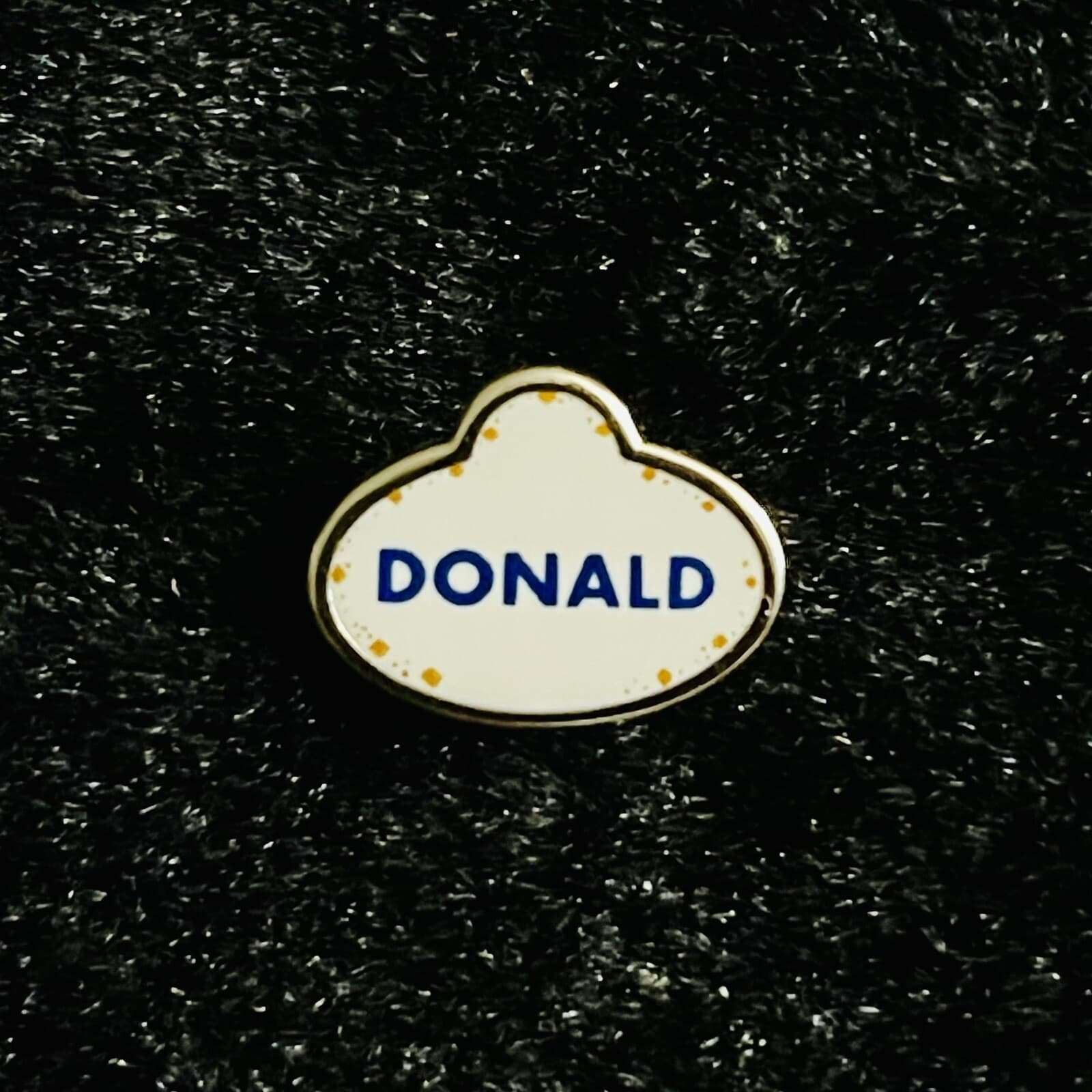 LR Donald Duck Name Badge Tag Tiny Kingdom 3rd Edition Series 1 DLR Disney Pin
