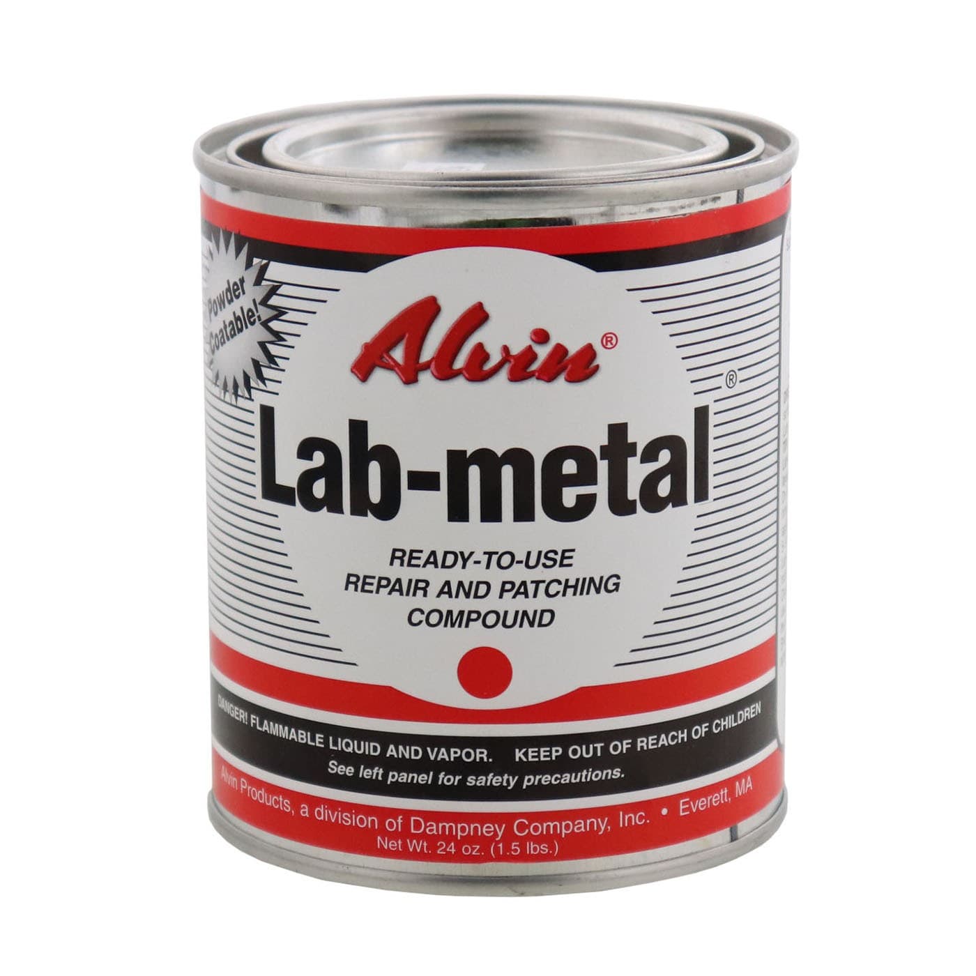 Alvin 24 oz Lab Metal Durable Economical Dent Filler & Patching Compound Epoxy