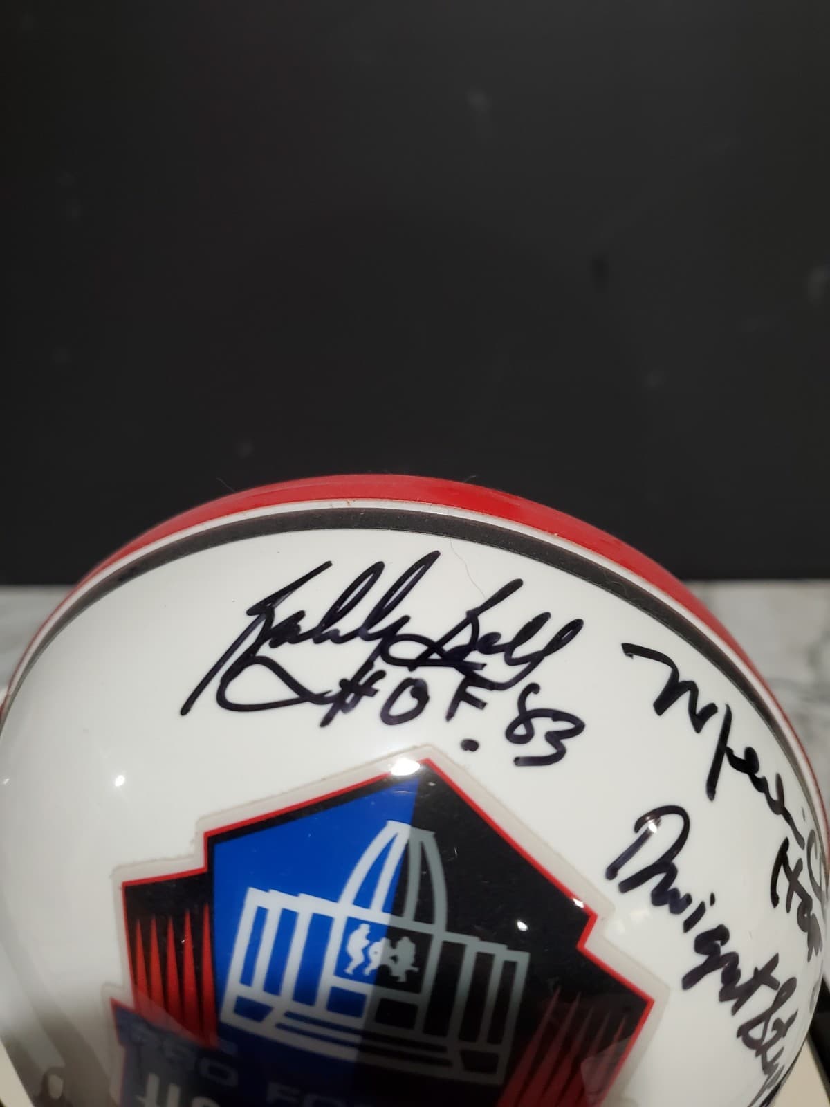 Bell Eller Olsen Stephenson Wilcox Youngblood Signed Hall Of Famers Mini Helmet 5