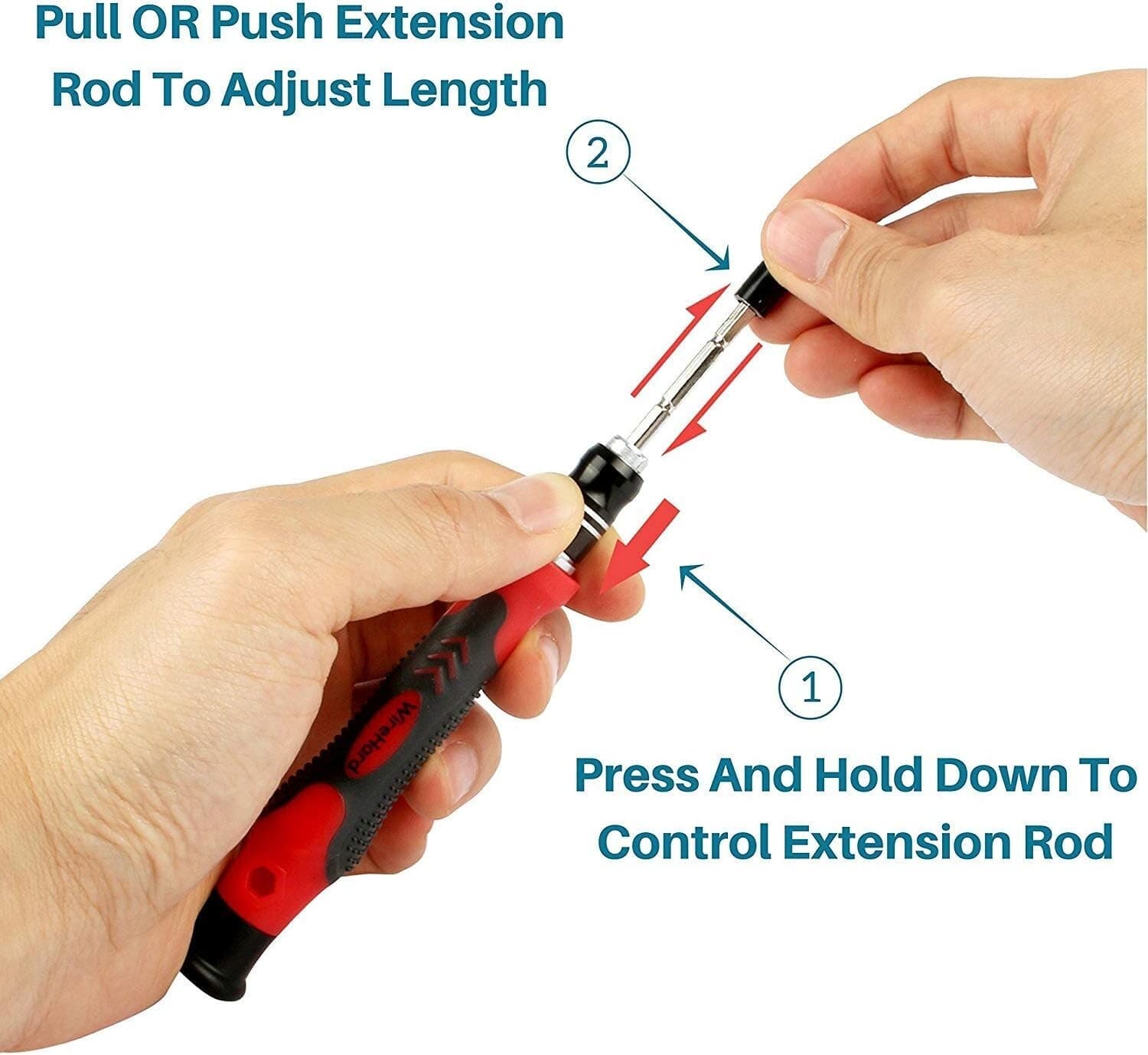 WIREHARD 62 in 1 Precision Screwdriver Set Computer Repair Tool Kit Magnetic Bit 4