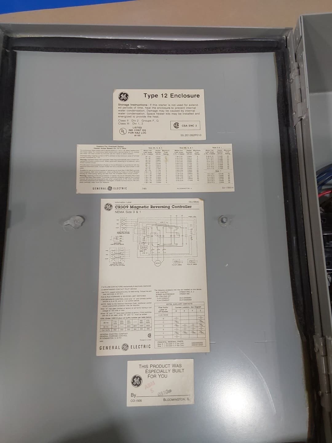  GENERAL ELECTRIC CR309B202AAN MAGNETIC REVERSING CONTROLLER  3