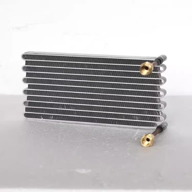 WT12024020S Miniature Water-cooled Radiator Copper Tube Fin Condenser Evaporator