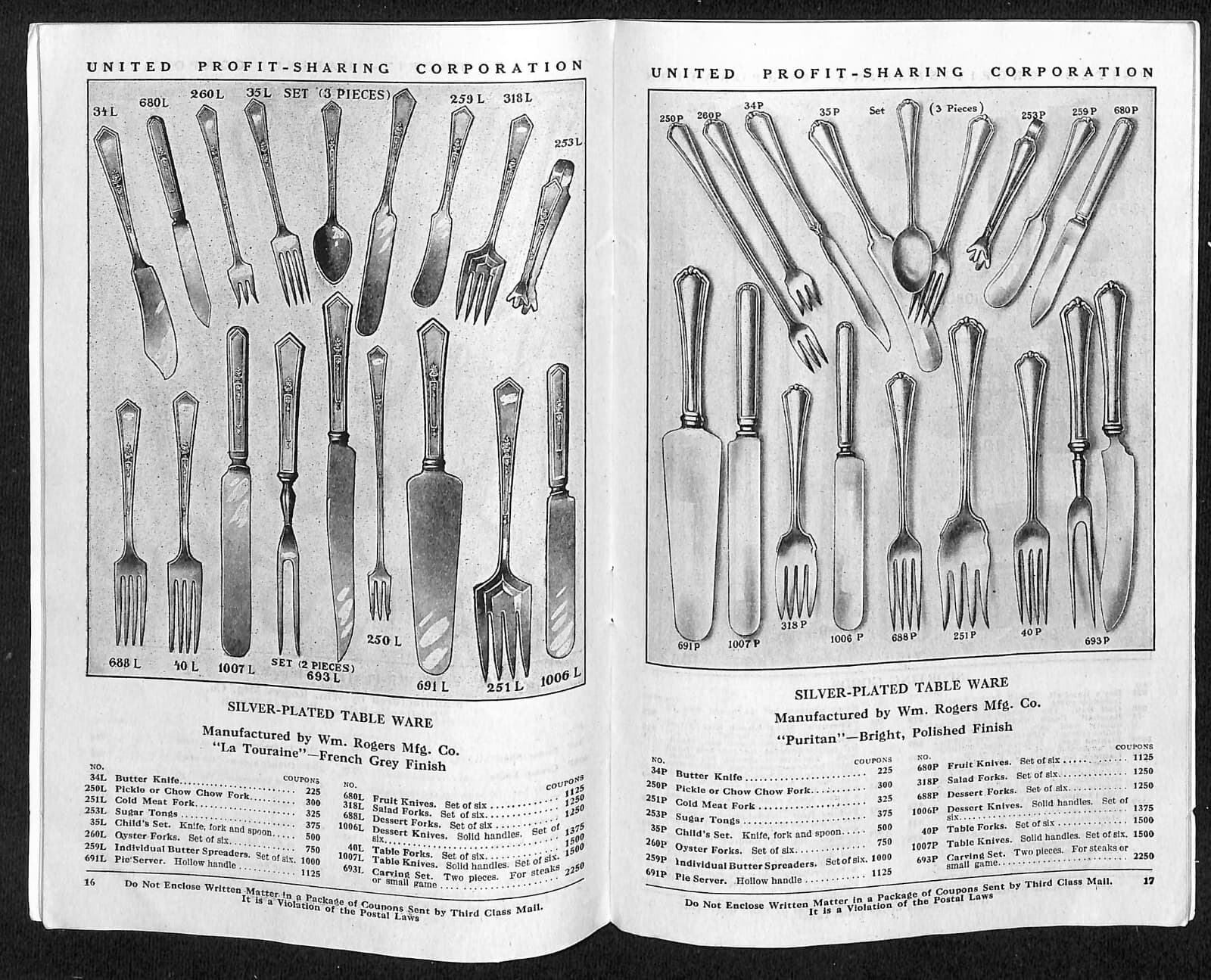 1923 United Profit Sharing Catalog Dry Goods Jewelry Clothing 40pp Scarce 5