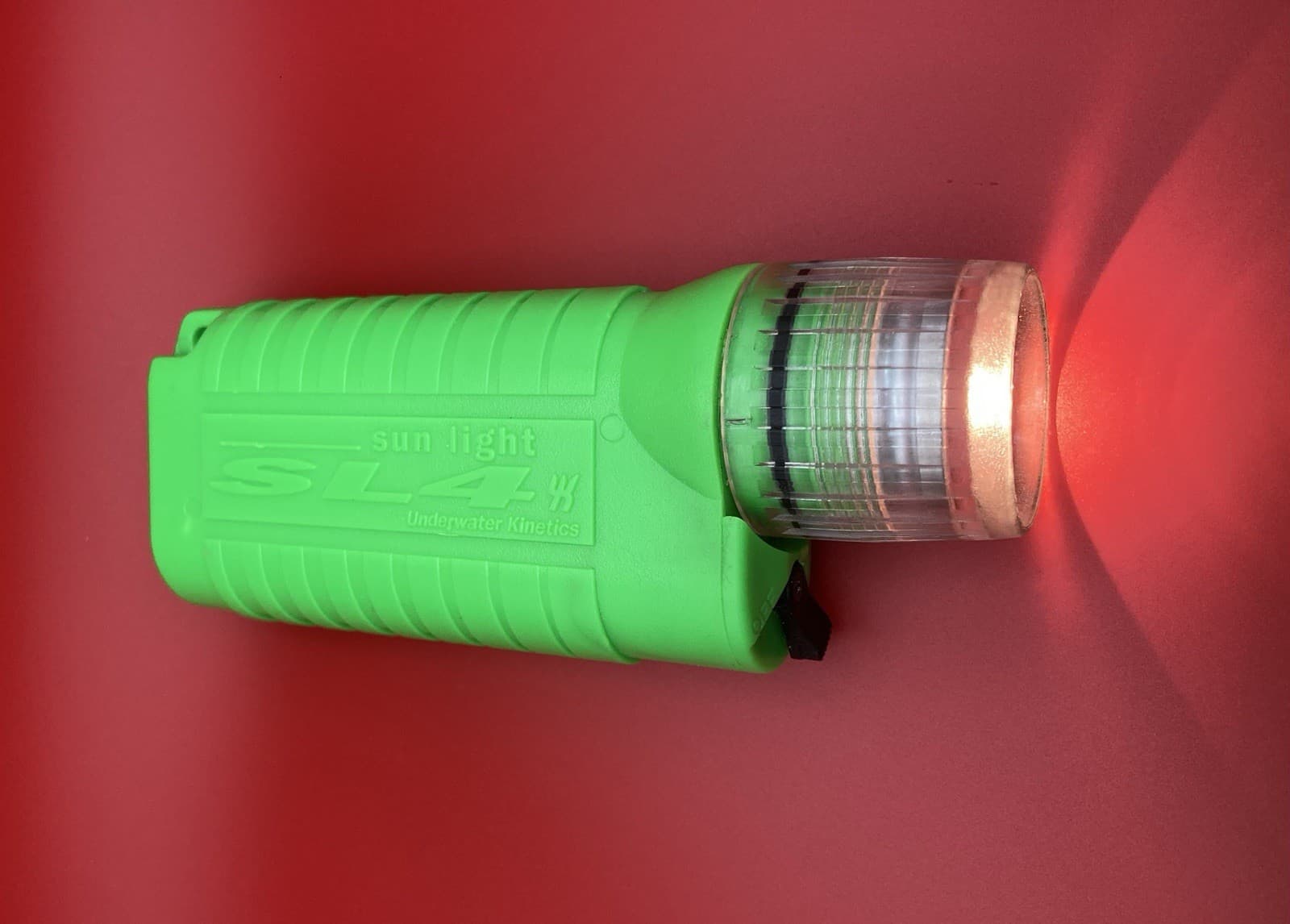 Underwater Kinetics Sun Light SL4 Underwater SCUBA Dive Light Torch GREEN  4C 3