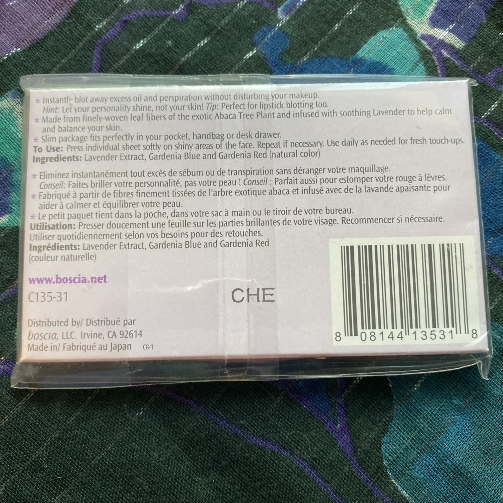 LOT OF 2 BOSCIA Blotting Linens - Lavender/Charcoal - 100 Sheets Each - SEALED🍑 4