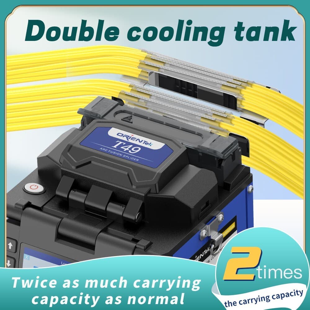 Mini Fiber Optic Fusion Splicer OrienTek T49 with Extra Electrodes Ship From USA 6