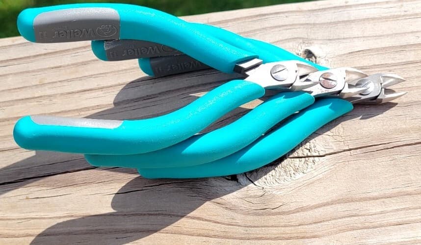 LOT of (3) Weller [2422 EB] Swiss Erem, Diagonal Side Cutter Wire Metal Jewelry 3