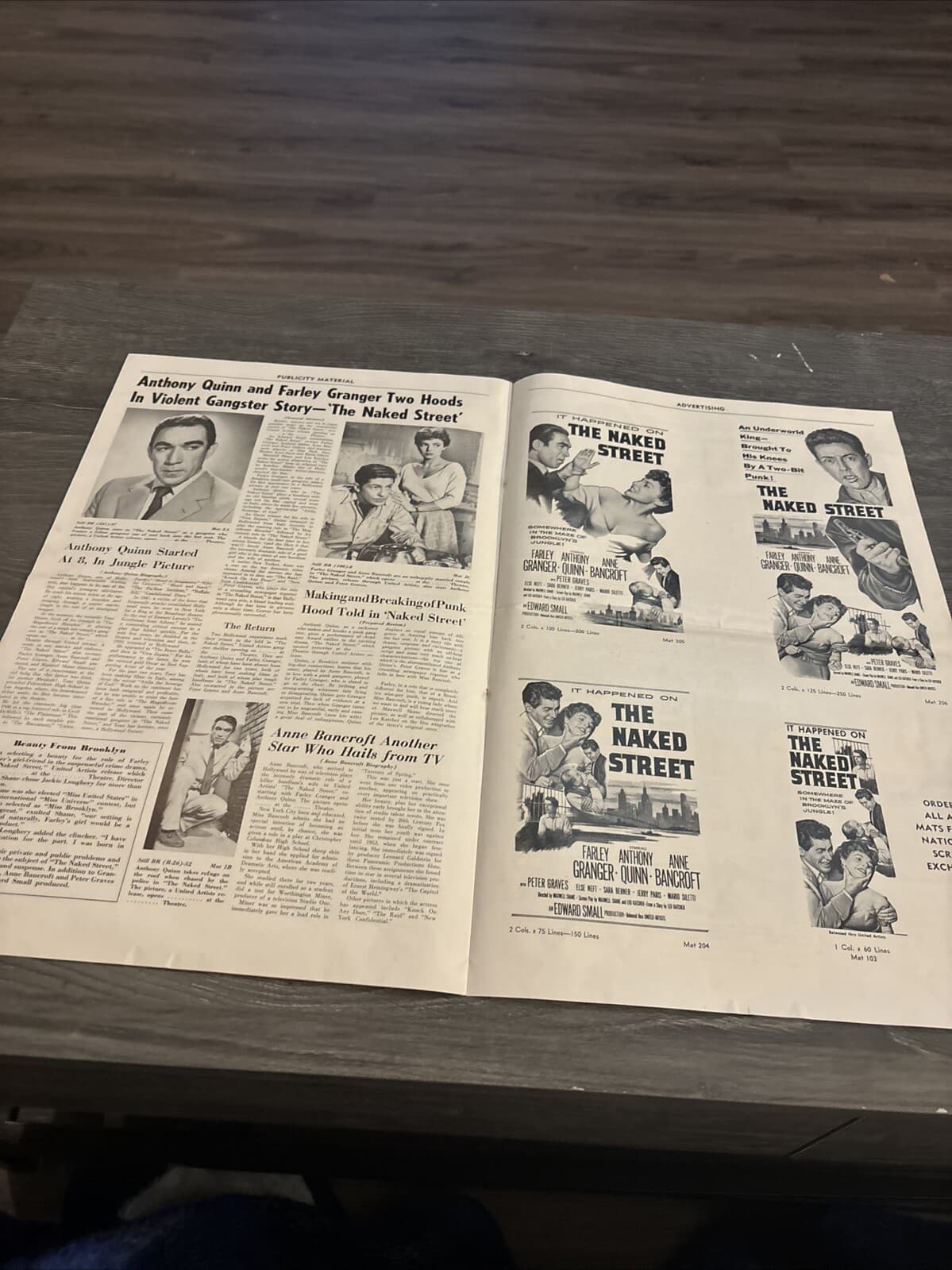 1955 The Naked Street Pressbook (A) 6