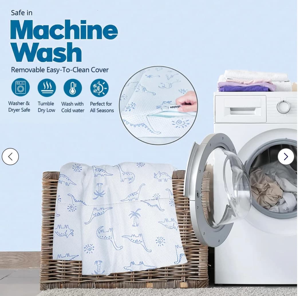 Mochen Trifold Pack and Play Mattress Pad Dual-Sided Memory Foam 38x26 - NEW 3