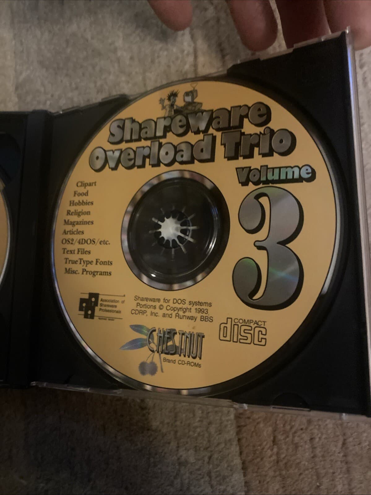 Shareware Overload Trio: Over 1.5 Gigabytes Of Software 1993 CDRP 3 Disc Set 5