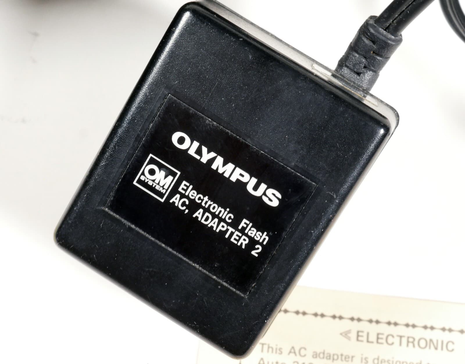 Olympus OM Electronic Flash AC Adapter 2  Pristine Condition! 2