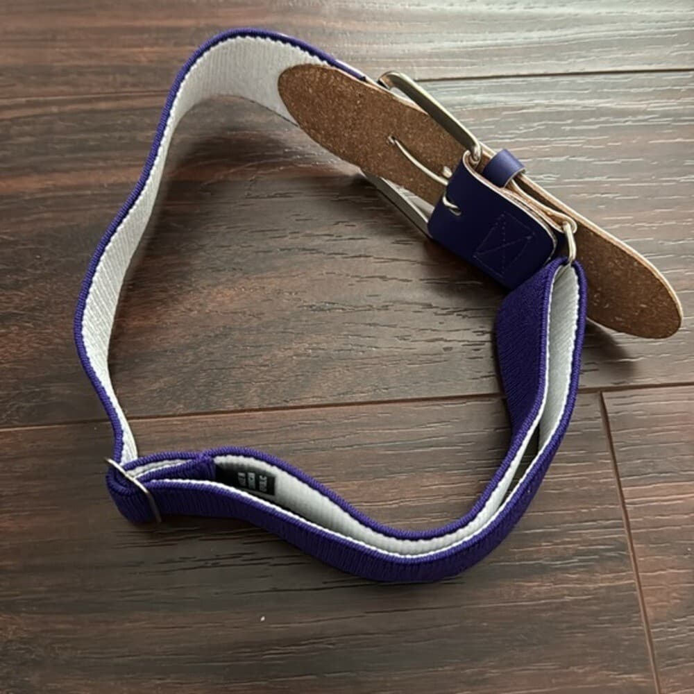 Mizuno Classic Elastic purple Baseball/Softball Belt | Youth and Adult 4
